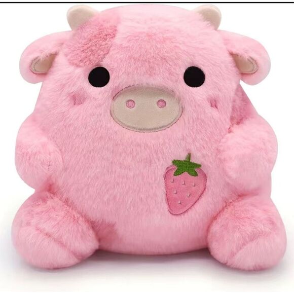 No Brand Other - Kawaii Strawberry Cow Plush 8”